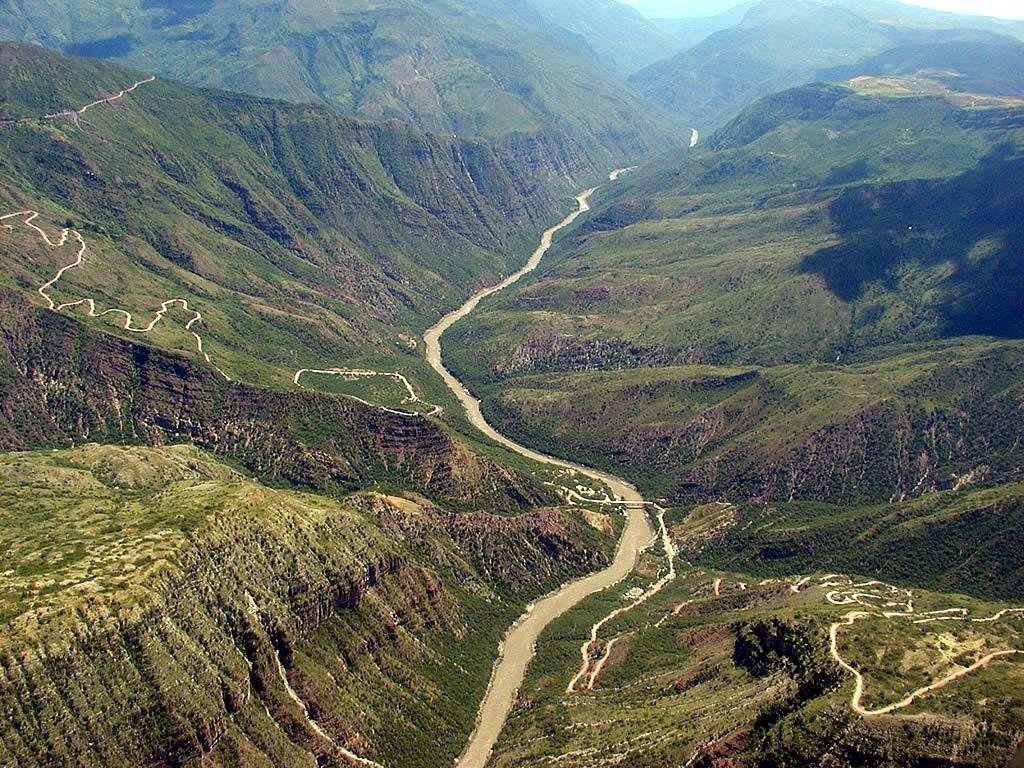 Cañón del Chicamocha visto desde lo alto